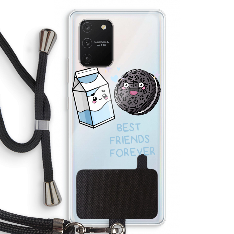 Best Friend Forever: Samsung Galaxy S10 Lite Transparant Hoesje met koord