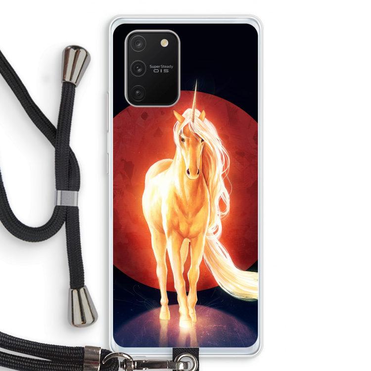 Last Unicorn: Samsung Galaxy S10 Lite Transparant Hoesje met koord