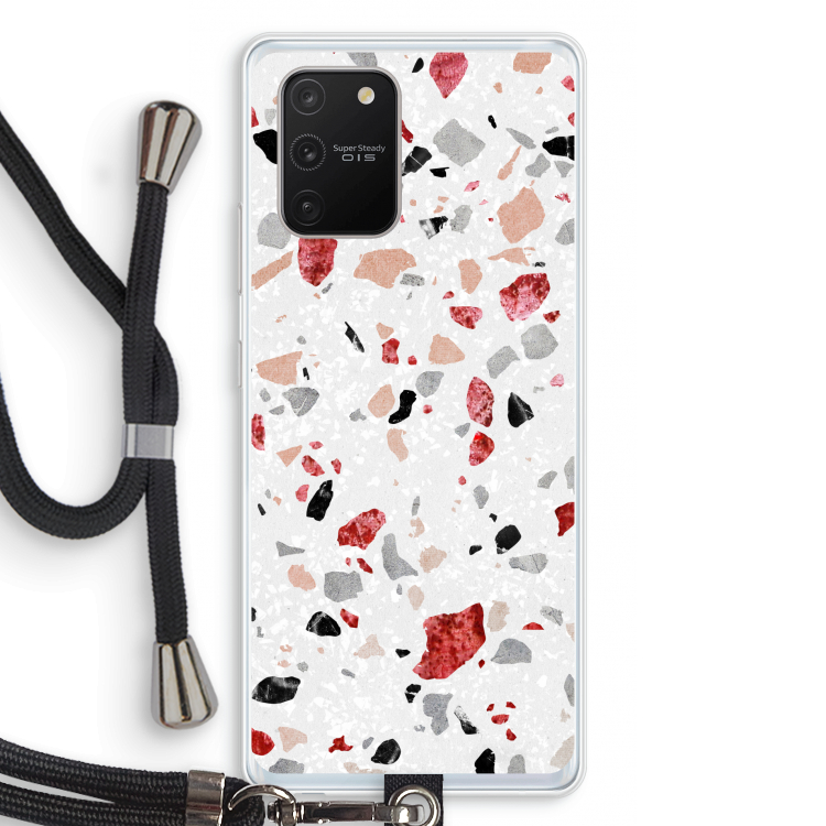 Terrazzo N°12: Samsung Galaxy S10 Lite Transparant Hoesje met koord
