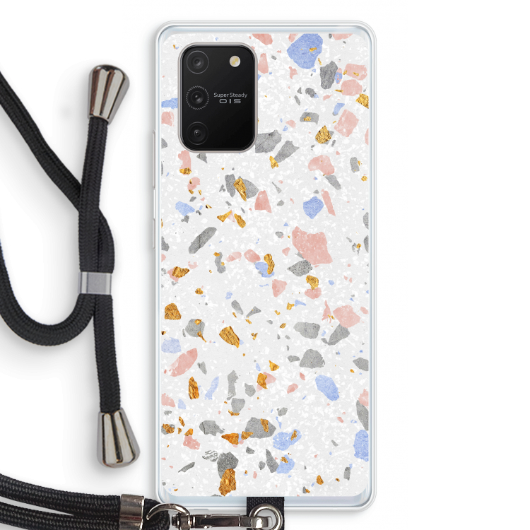 Terrazzo N°8: Samsung Galaxy S10 Lite Transparant Hoesje met koord
