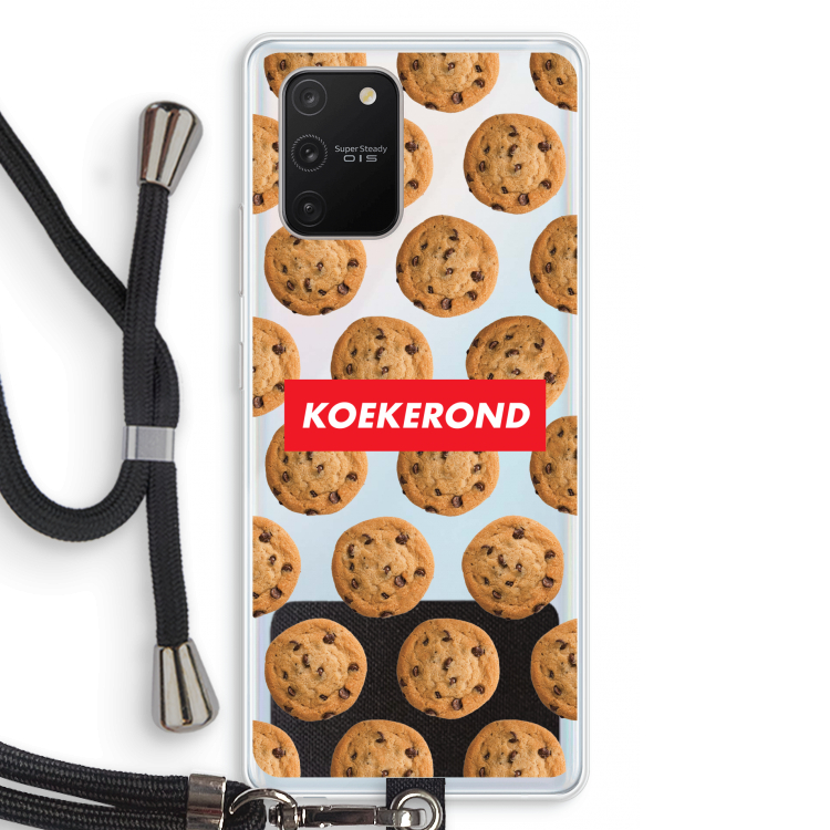 Koekerond: Samsung Galaxy S10 Lite Transparant Hoesje met koord