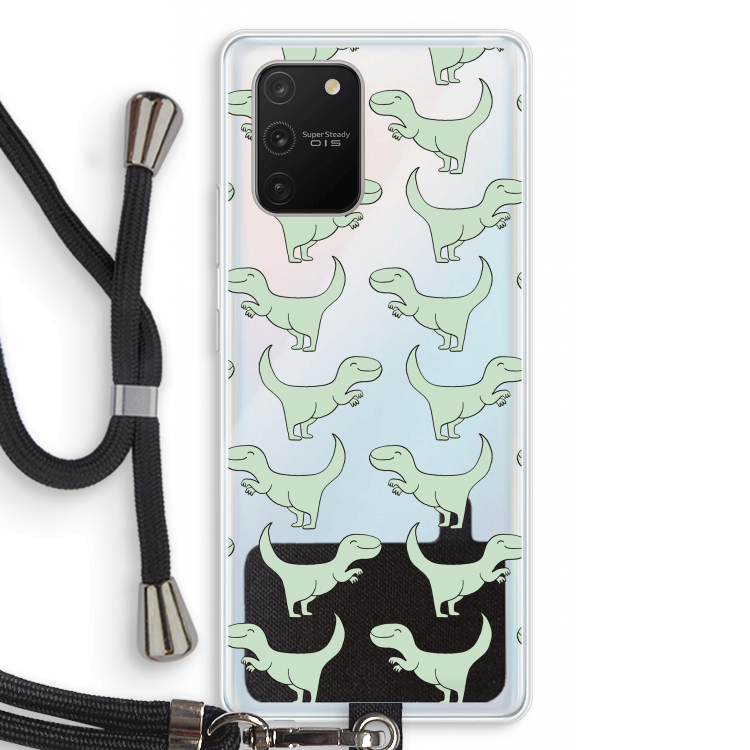 Dinos: Samsung Galaxy S10 Lite Transparant Hoesje met koord