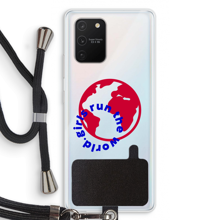 Run The World: Samsung Galaxy S10 Lite Transparant Hoesje met koord