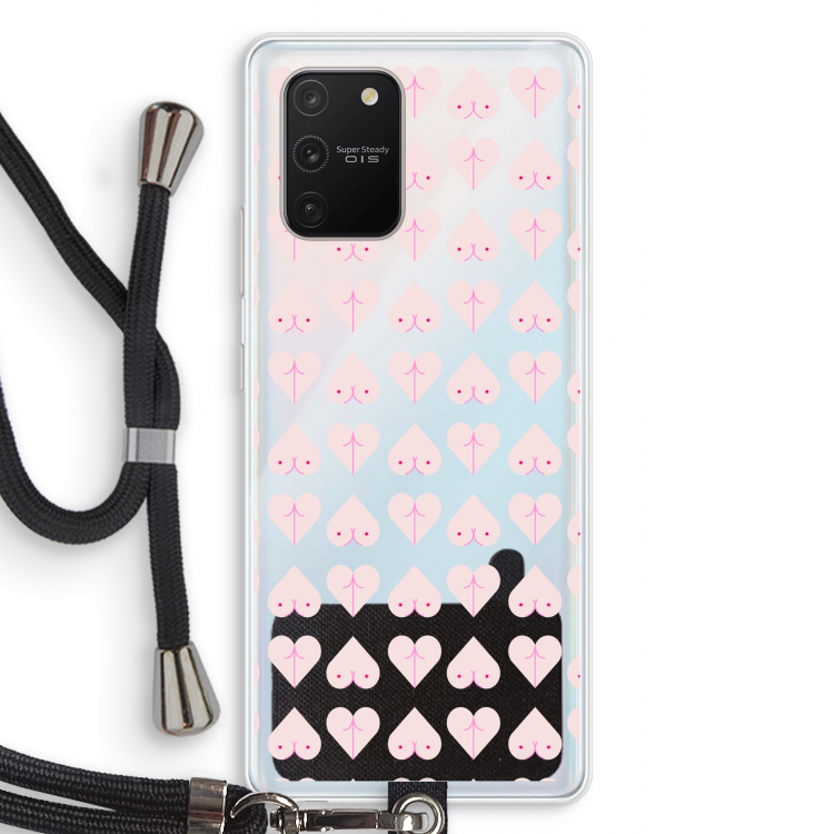 Ass 'n Titties: Samsung Galaxy S10 Lite Transparant Hoesje met koord