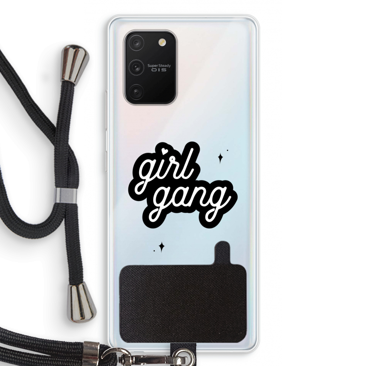 Girl Gang: Samsung Galaxy S10 Lite Transparant Hoesje met koord