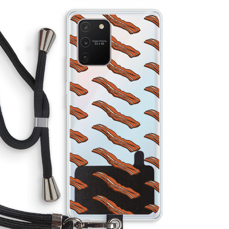 Bacon to my eggs #2: Samsung Galaxy S10 Lite Transparant Hoesje met koord
