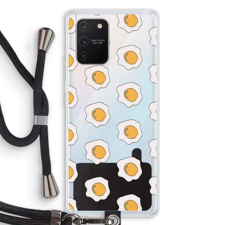Bacon to my eggs #1: Samsung Galaxy S10 Lite Transparant Hoesje met koord