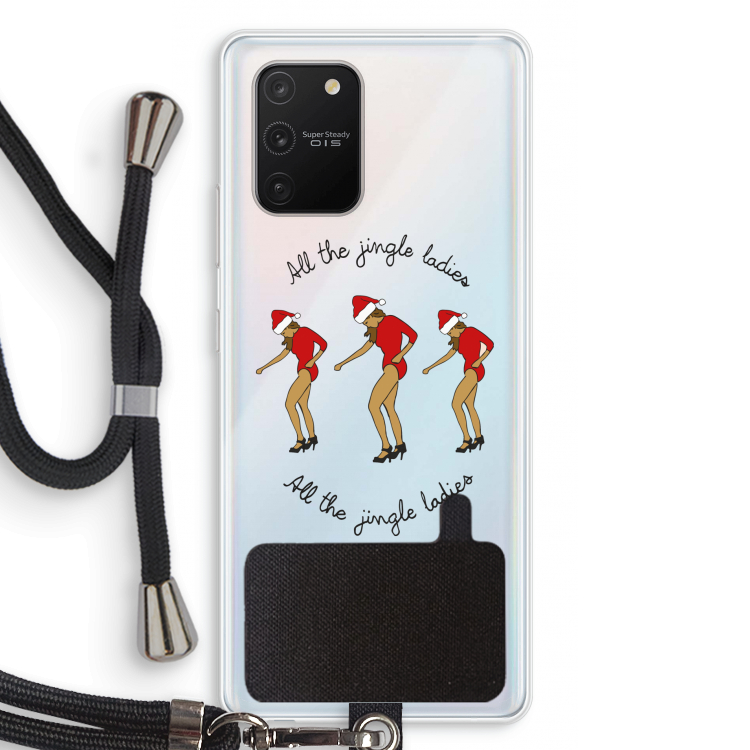 Jingle Ladies: Samsung Galaxy S10 Lite Transparant Hoesje met koord