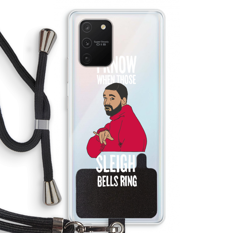 Sleigh Bells Ring: Samsung Galaxy S10 Lite Transparant Hoesje met koord