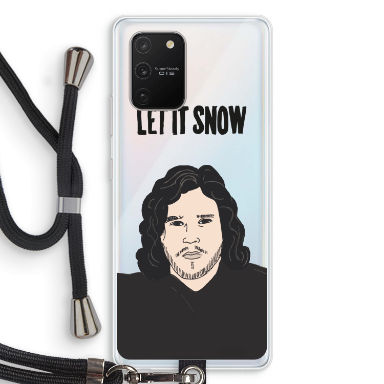 Let It Snow: Samsung Galaxy S10 Lite Transparant Hoesje met koord