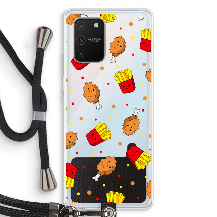 Chicken 'n Fries: Samsung Galaxy S10 Lite Transparant Hoesje met koord