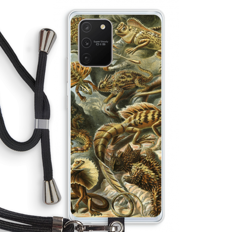 Haeckel Lacertilia: Samsung Galaxy S10 Lite Transparant Hoesje met koord