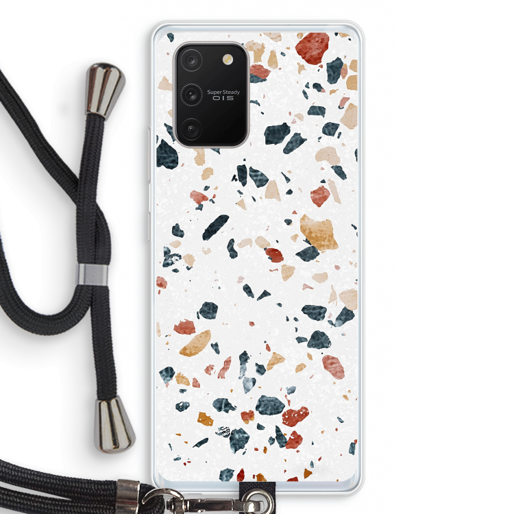 Terrazzo N°4: Samsung Galaxy S10 Lite Transparant Hoesje met koord
