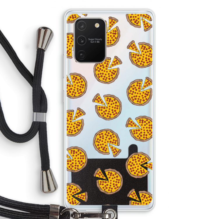 You Had Me At Pizza: Samsung Galaxy S10 Lite Transparant Hoesje met koord