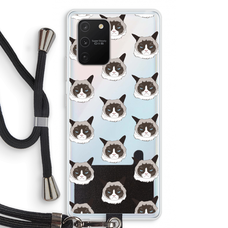 It's a Purrr Case: Samsung Galaxy S10 Lite Transparant Hoesje met koord