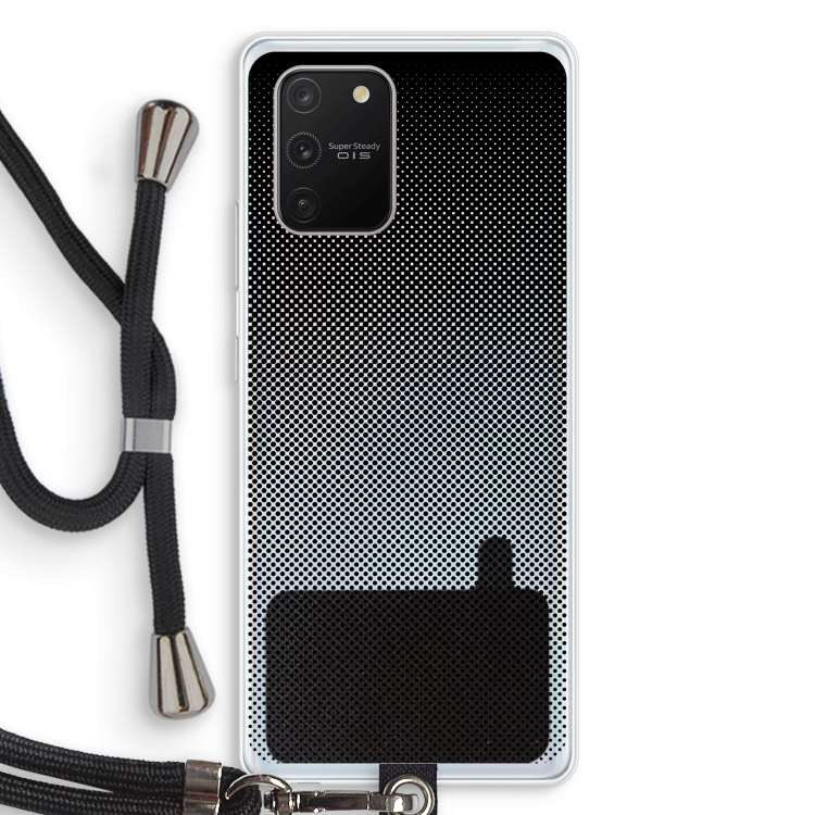 Musketon Halftone: Samsung Galaxy S10 Lite Transparant Hoesje met koord