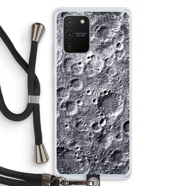 Maanlandschap: Samsung Galaxy S10 Lite Transparant Hoesje met koord