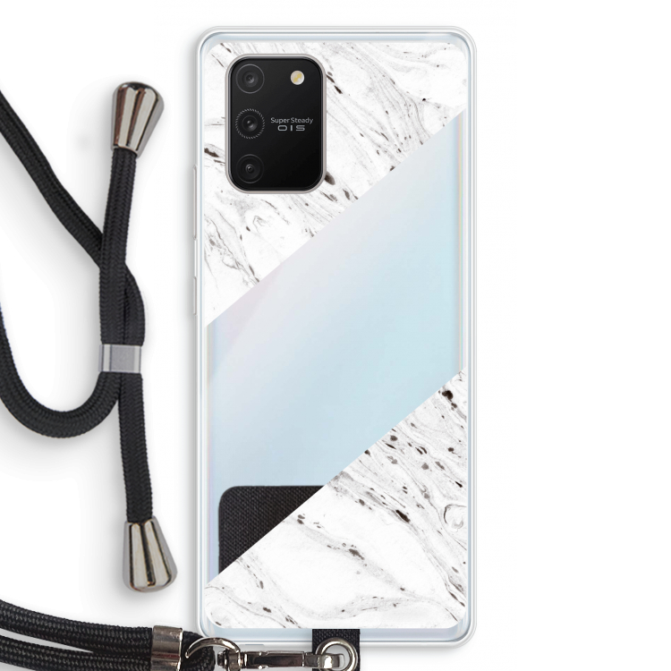Biggest stripe: Samsung Galaxy S10 Lite Transparant Hoesje met koord