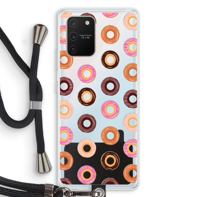 Donuts: Samsung Galaxy S10 Lite Transparant Hoesje met koord
