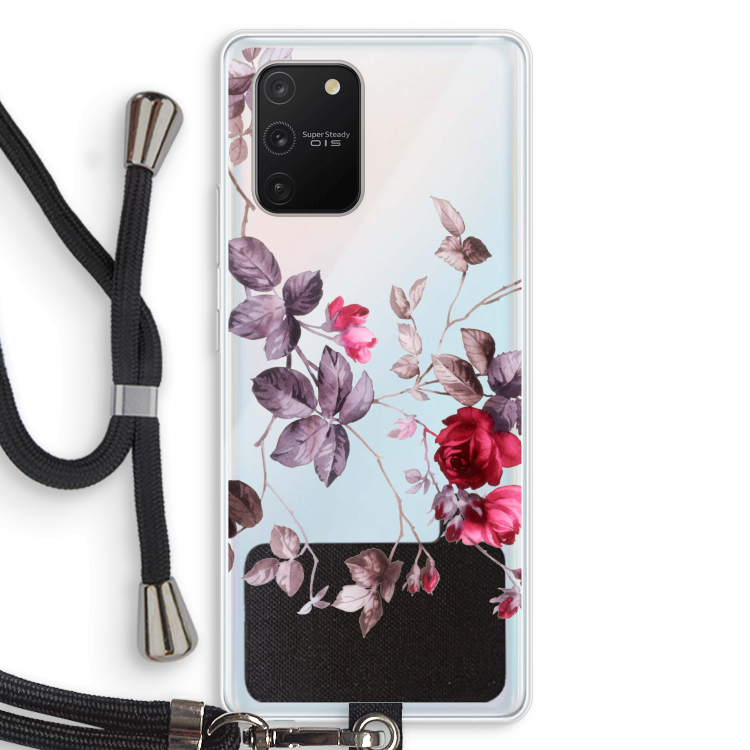 Mooie bloemen: Samsung Galaxy S10 Lite Transparant Hoesje met koord