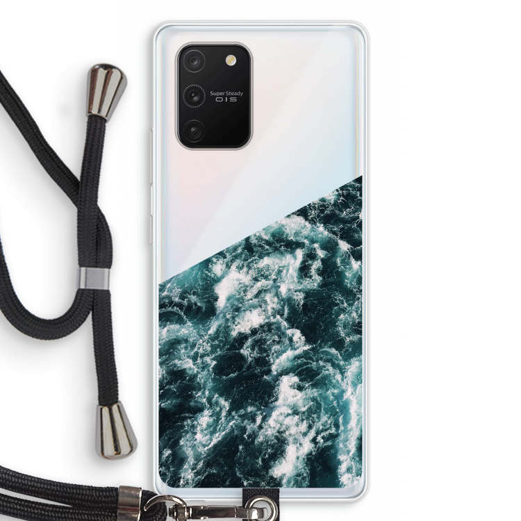 Zee golf: Samsung Galaxy S10 Lite Transparant Hoesje met koord