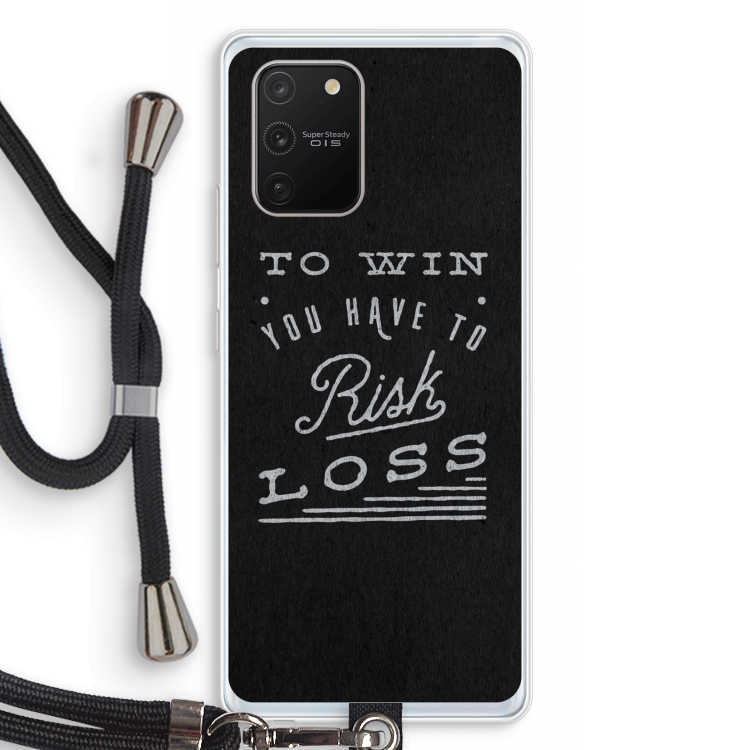 Risk loss: Samsung Galaxy S10 Lite Transparant Hoesje met koord
