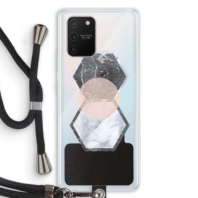 Creatieve toets: Samsung Galaxy S10 Lite Transparant Hoesje met koord