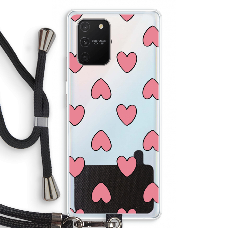 Ondersteboven verliefd: Samsung Galaxy S10 Lite Transparant Hoesje met koord