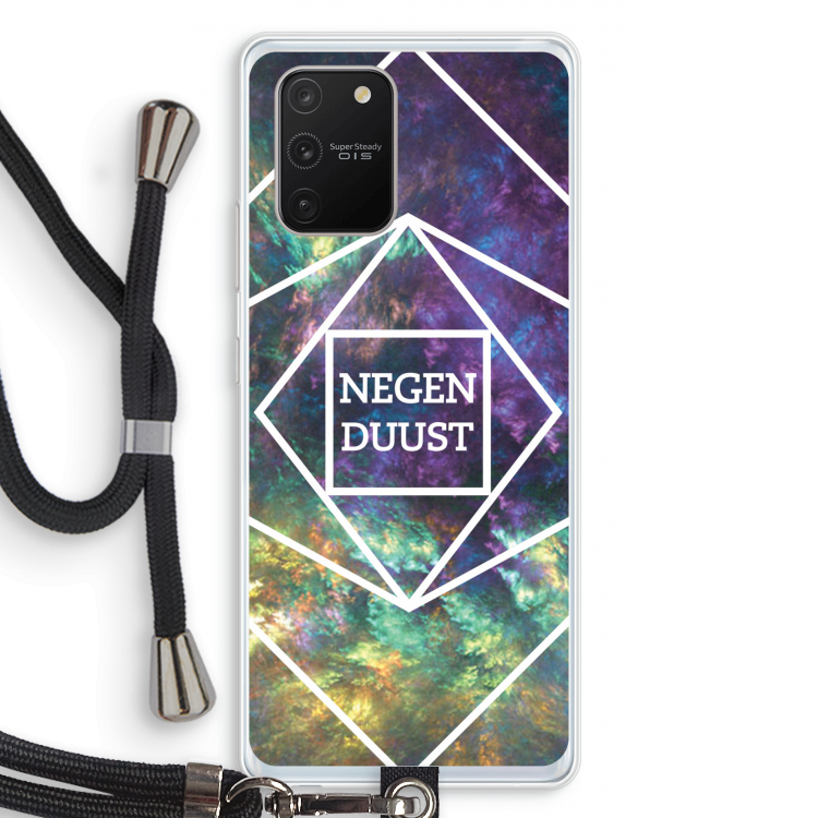 Negenduust ruimte: Samsung Galaxy S10 Lite Transparant Hoesje met koord