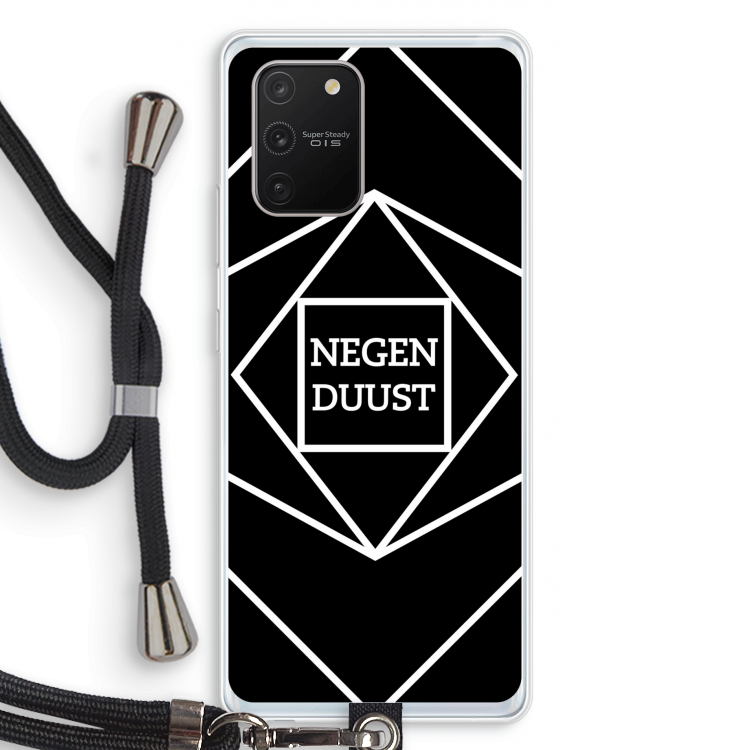 Negenduust geometrisch: Samsung Galaxy S10 Lite Transparant Hoesje met koord