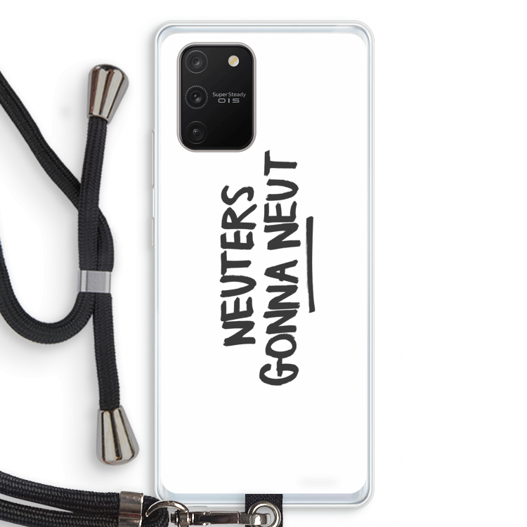 Neuters: Samsung Galaxy S10 Lite Transparant Hoesje met koord