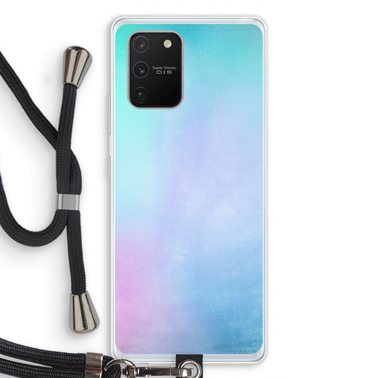 mist pastel: Samsung Galaxy S10 Lite Transparant Hoesje met koord