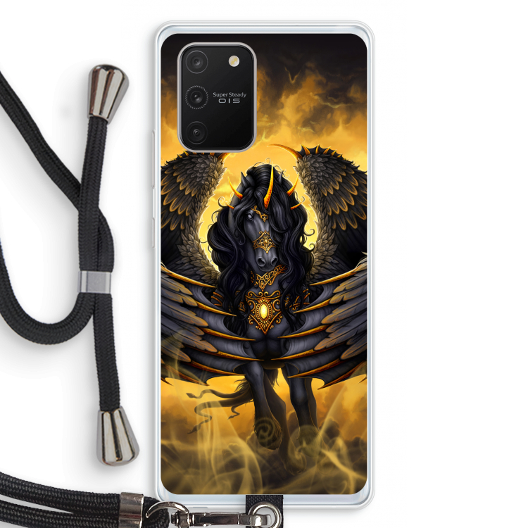 Pegasus: Samsung Galaxy S10 Lite Transparant Hoesje met koord