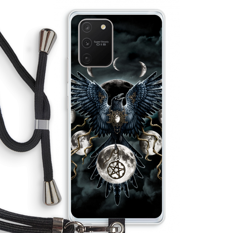 Sinister Wings: Samsung Galaxy S10 Lite Transparant Hoesje met koord