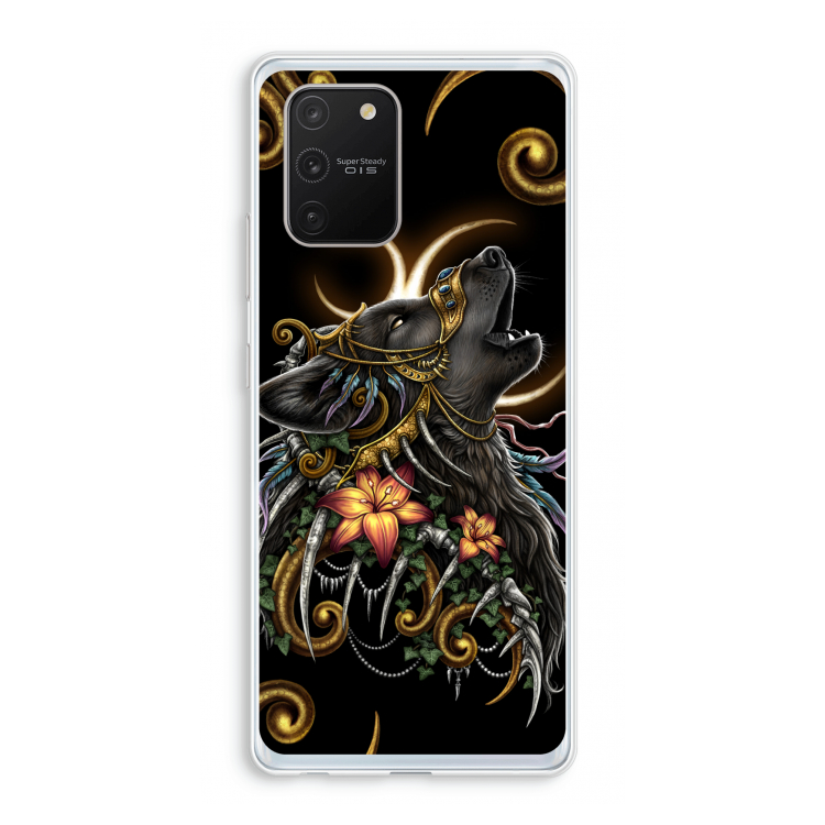 Huilende Wolf: Samsung Galaxy S10 Lite Transparant Hoesje