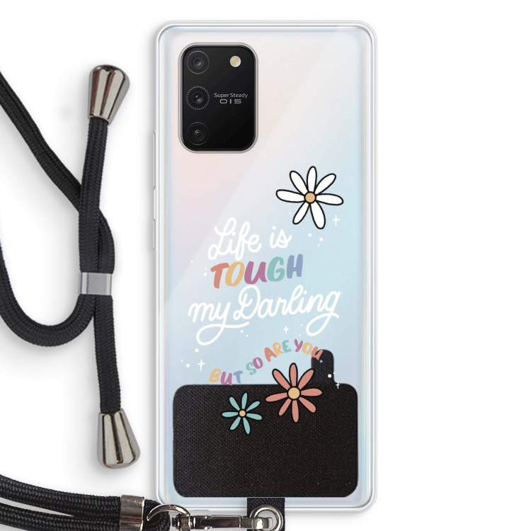Tough Life: Samsung Galaxy S10 Lite Transparant Hoesje met koord