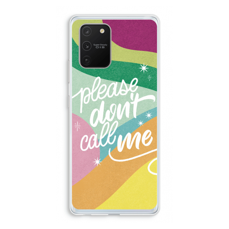 Don't call: Samsung Galaxy S10 Lite Transparant Hoesje