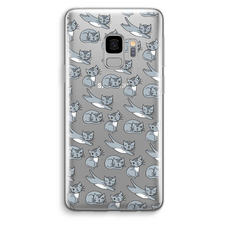 Poezen: Samsung Galaxy S9 Transparant Hoesje