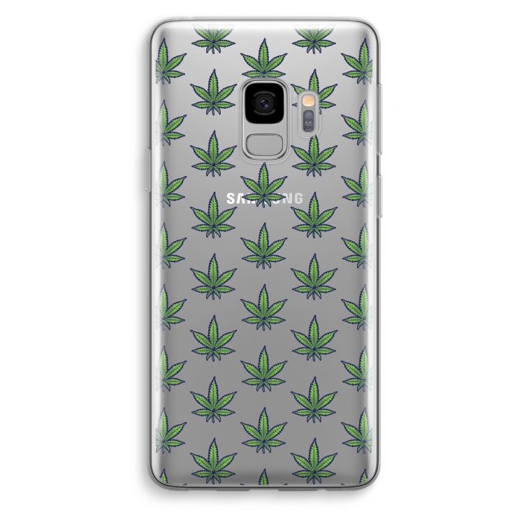 Weed: Samsung Galaxy S9 Transparant Hoesje
