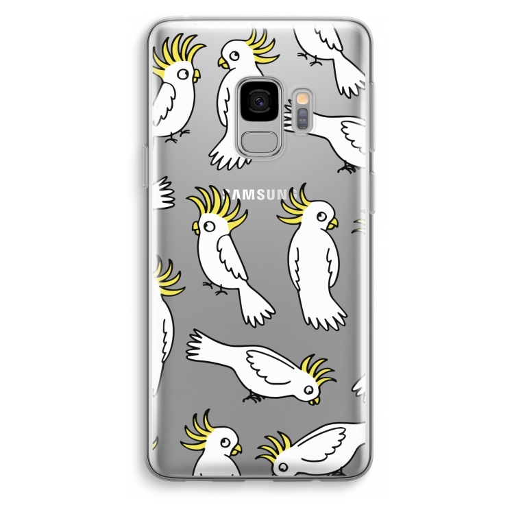 Papegaai: Samsung Galaxy S9 Transparant Hoesje