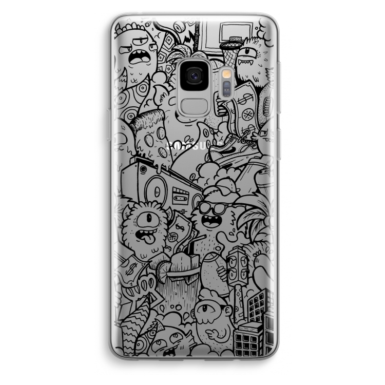 Vexx Black City : Samsung Galaxy S9 Transparant Hoesje