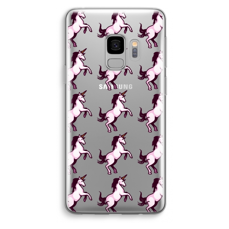 Musketon Unicorn: Samsung Galaxy S9 Transparant Hoesje