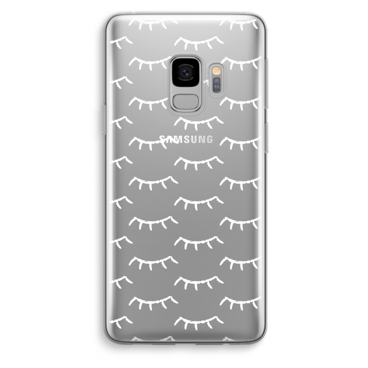 Wimpers: Samsung Galaxy S9 Transparant Hoesje