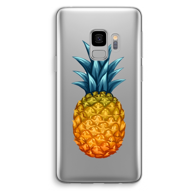 Grote ananas: Samsung Galaxy S9 Transparant Hoesje