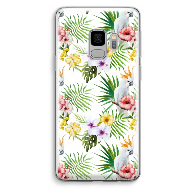 Gele kuif: Samsung Galaxy S9 Transparant Hoesje