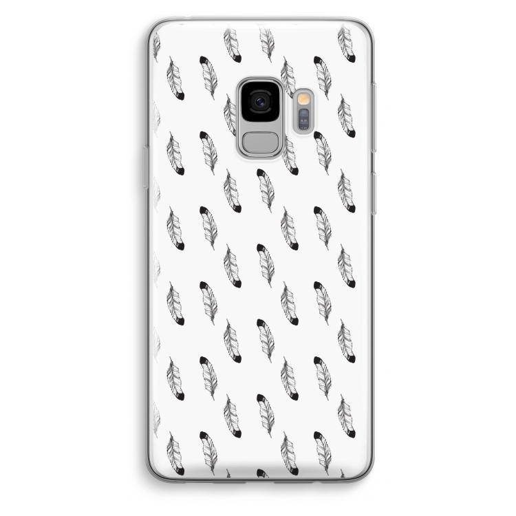 Pluimen: Samsung Galaxy S9 Transparant Hoesje