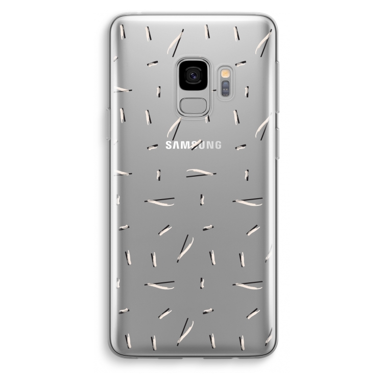 Hipster stripes: Samsung Galaxy S9 Transparant Hoesje