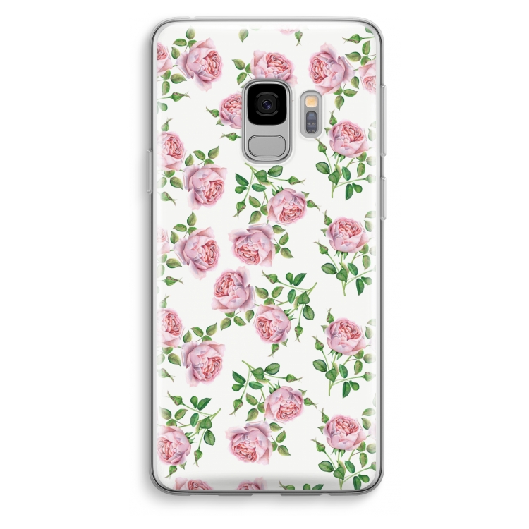 Kleine roosjes: Samsung Galaxy S9 Transparant Hoesje