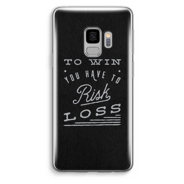 Risk loss: Samsung Galaxy S9 Transparant Hoesje