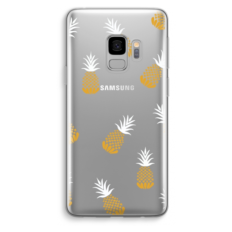 Ananasjes: Samsung Galaxy S9 Transparant Hoesje